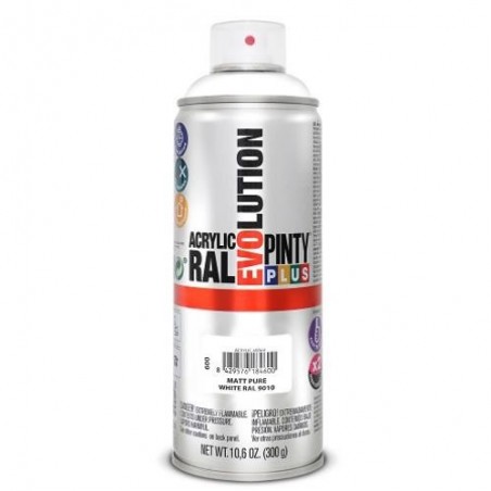 PINTURA SPRAY PINTY PLUS BLANCO MATE 520ML
