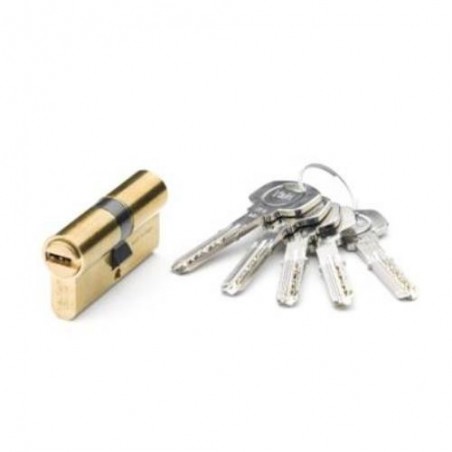 CILINDRO SEGURIDAD 30X30 LATON  YL6 LEVA CORTA