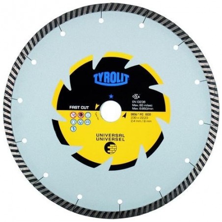 DISCO DIAMANTE GENERAL OBRA ECO TURBO 125X2X22,23
