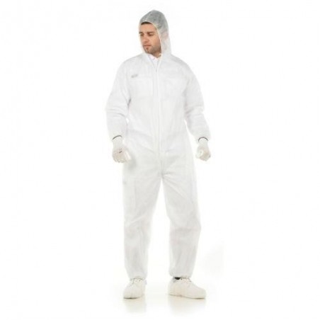 BUZO DESECHABLE POLIPROP. CAT I BCO.1188BPPE-XL