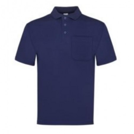 POLO M/CORTA AZUL 1 BOLSILLO T. XXL 100-AM