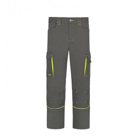 PANTALON STRETCH CON VIVOS FLUOR GRIS L9000 T-44