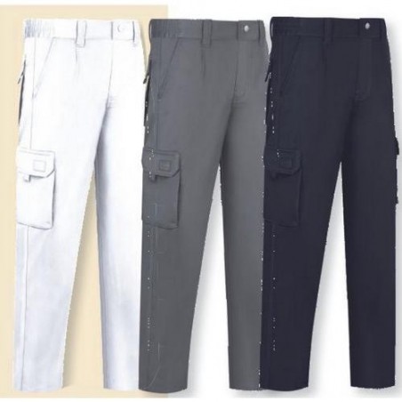 PANTALON STRETCH MULTIBOLSILLOS L9000 GRIS T-54