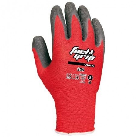GUANTE POLIAMIDA LATEX FEEL&GRIP 256/8 PAR