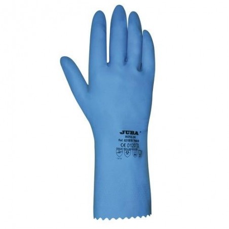 GUANTE S/SOPORTE LATEX NATURAL  T-8 AZUL  621B38/8