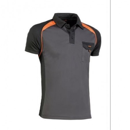 POLO COOL WAY NEGRO/NARANJA 964 XS