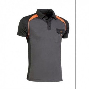 POLO COOL WAY NEGRO/NARANJA...