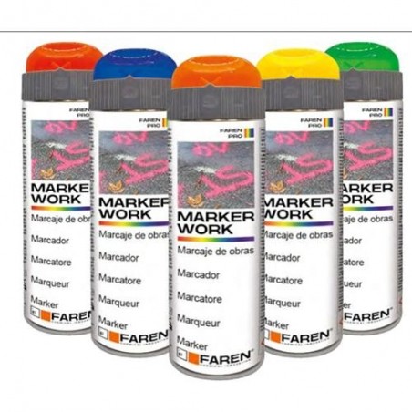 MARCADOR DE OBRA PROFESIONAL SPRAY  AMARILLO 500ML