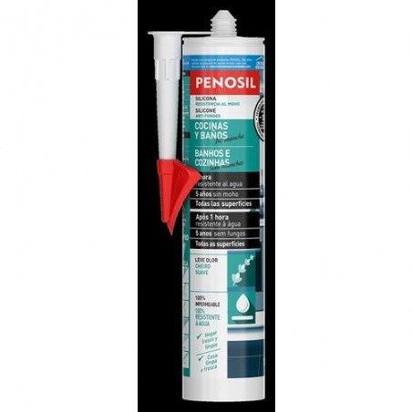 SILICONA NEUTRA PENOSIL COCINAS Y BAÑOS BLANCA