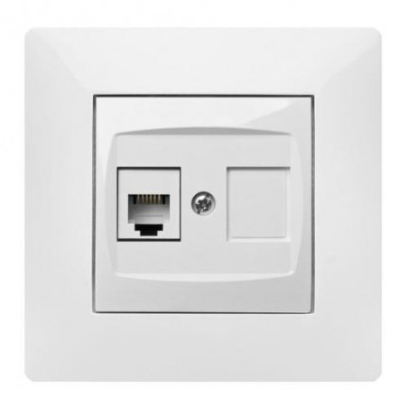 TOMA TELEFONO RJ-11 BLANCO 9137