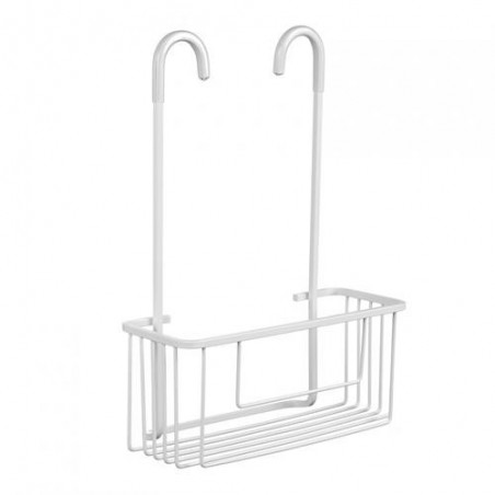 CESTILLO C/COLGADOR GRIFO ALUMINIO ARTIC BLANCO