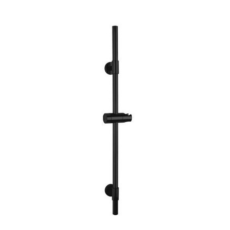 BARRA DE DUCHA DE ACERO INOX BASIC 66CM NEGRO