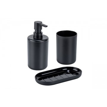 SET DE BAÑO 3UDS FANO NEGRO...