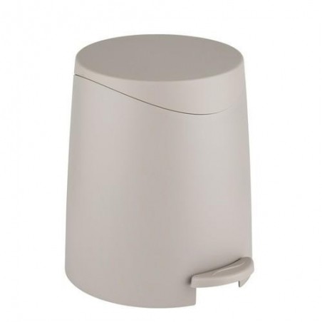 CUBO CON PEDAL PORTES 3L 19X22X22CM TAUPE ALLSTAR