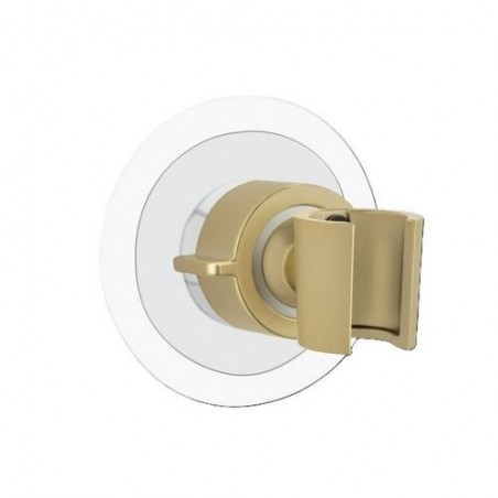 SOPORTE CABEZAL DUCHA 360º 8X7.5X8CM  ORO MATE
