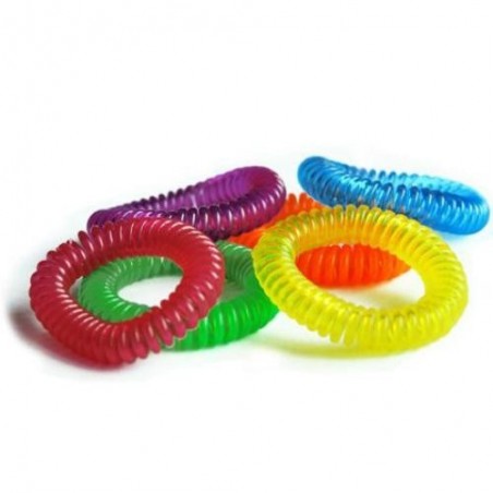 PULSERA ESPIRAL CITRONELA ANTIMOSQUITOS SURTIDO