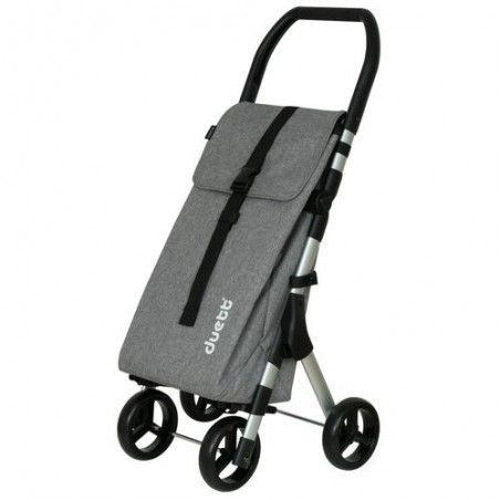 CARRO D/COMPRA 46L MUUVI UP TEXTURED GRIS 4R