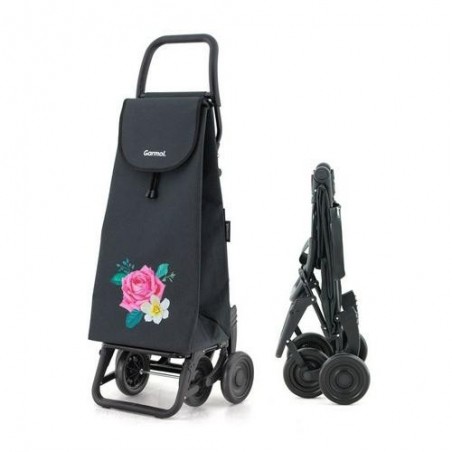 CARRO DE COMPRA NEGRO 55L G4P BLOOM C-902