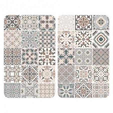 CUBRE COCINA VIDRIO 2 PIEZAS 30X52 AZULEJOS 53904
