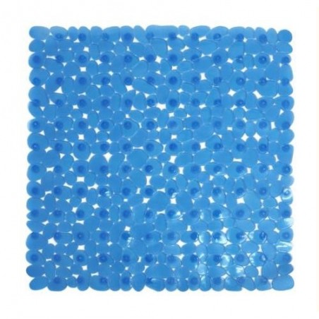 ALFOMBRA BAÑO ANTIDESLIZ. 54X54 AZUL  MARELIA 5223