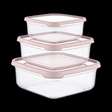 SET 3 TUPPER CUADRADO ROSA...