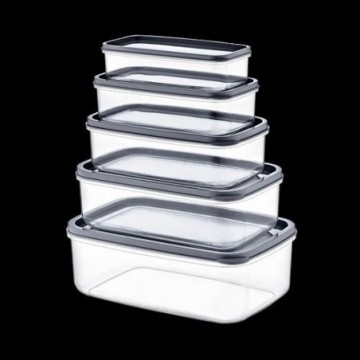 SET 5 TUPPER RECTANG GRIS...