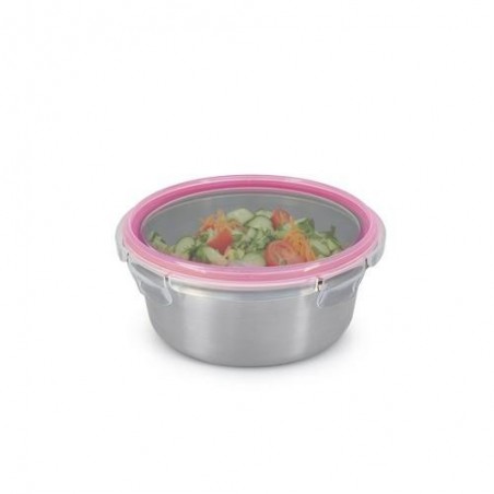 CONTENEDOR REDONDO ACERO INOX 1000ML