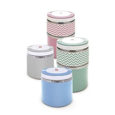 LUNCHBOX DOBLE SURTIDO INOX 0,9L 8344-IS