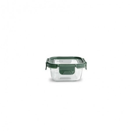 CONTENEDOR VIDRIO CUADRADO 320ML C/TAPA 8584-V