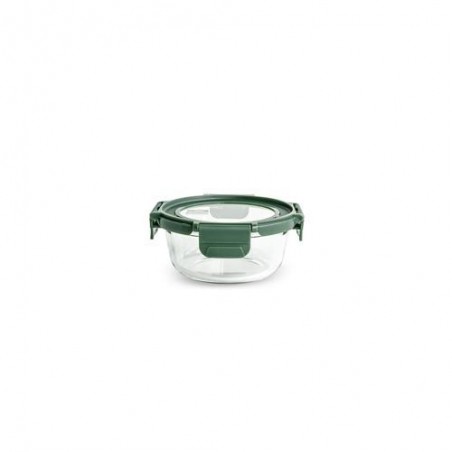 CONTENEDOR VIDRIO REDONDO 400ML C/TAPA 8587-V