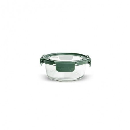 CONTENEDOR VIDRIO REDONDO 620ML C/TAPA 8588-V