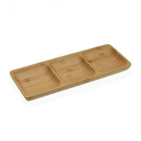 FUENTE 3 COMPARTIMENTOS BAMBU  26X10X2CM  19910304