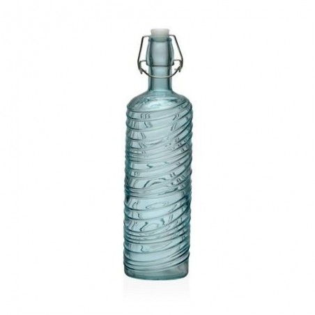 BOTELLA TURQUESA 1000ML 8.2X8.2X30.6CM 22500087
