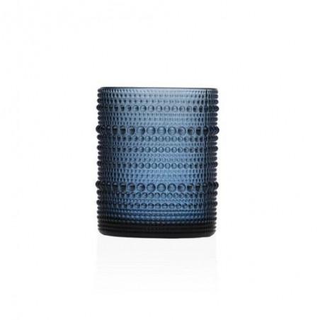 VASO CON DISEÑO AZUL 340ML 8X8X10 CAJA 6UDS