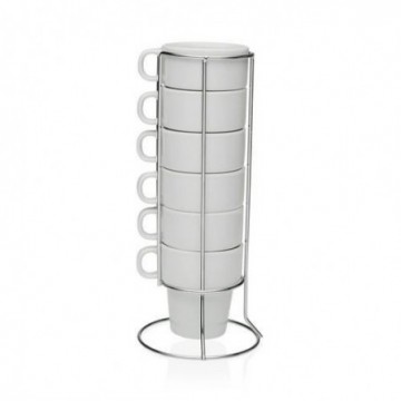 SET 6 TAZAS CAFE C/STAND...