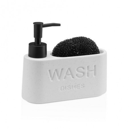 DISPENSADOR ESTROPAJERO BLANCO 17.3X6.3X15CM