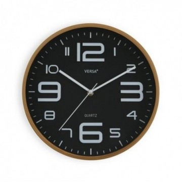 RELOJ PARED NEGRO 30CM...