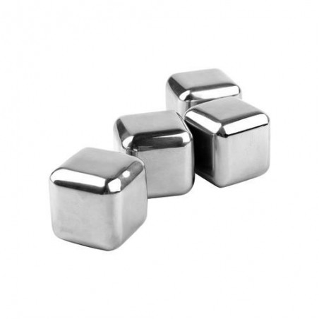 CUBITOS HIELO REUTILIZABLES 4 PIEZAS METALICO