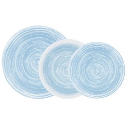 VAJILLA 18 PIEZAS EOLIA AZUL LUMINARC  5429553