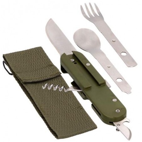 SET CUBIERTOS CAMPING C/ FUNDA CAMPING 52807