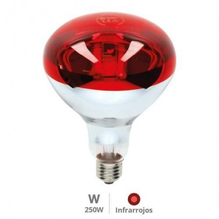 LAMPARA INFRARROJOS 125MM E27 MAX. 250W