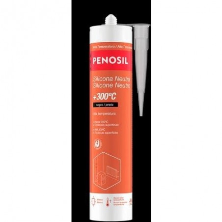 SILICONA NEUTRA +300ºC NEGRO 300ML H40107