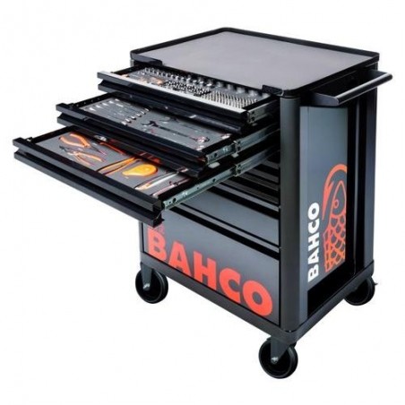 CARRO 216 HERRAMIENTAS METALICO 7 CAJONES NEGRO