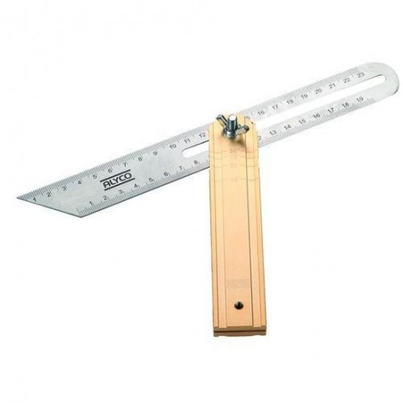 FALSA ESCUADRA ACERO INOX. M/ALUM. 250 M