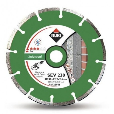 DISCO DIAMANTE SEV 230 MM PRO GENERAL OBRA 25916