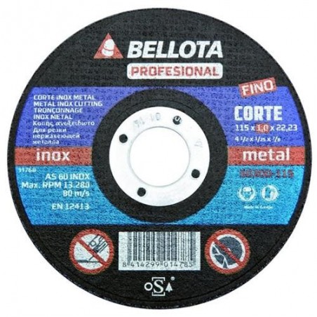 DISCO ABRASIVO CORTE INOX-METAL FINO 50300-125