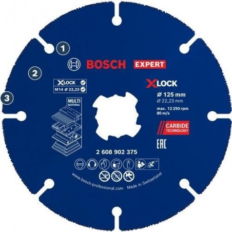 DISCO CORTE MULTI WHEEL EXPERT CARBIDE 125X22.23