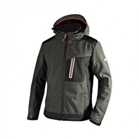 CHAQUETA SOFTSHELL TECH CARBON ASPHALT, T- S