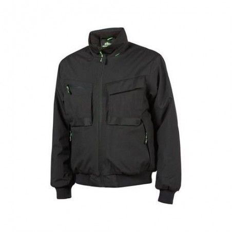 CHAQUETA BOMBER TRABAJO NEGRO CARBON KEMI T-L