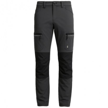 PANTALON STRETCH MULTIBOLSILLOS GRIS/NEGRO T.XL